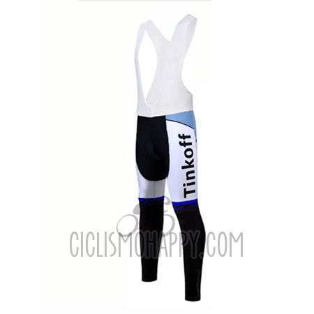 Tinkoff Cycling Jersey Bib Tight 2017 Long Sleeve Blue